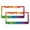 Pattern-231, variant on 2 Pcs Set Rainbow Puristic License Plate Frame Watercolor Rainbow Striped Art Auto Car Accessories Tag Aluminum 2 Round Holes for Women