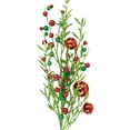 thumbnail image 4 of Northlight 32" Green and Red Jingle Bells and Berry Artificial Glitter Christmas Spray, 4 of 4