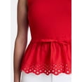 thumbnail image 5 of Time and Tru Women's Peplum Tank Top with Eyelet Trim, Sizes XS-XXXL, 5 of 6