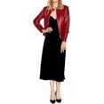 thumbnail image 2 of HOT! Women's Genuine Red Lambskin Leather Jacket Slim Fit Biker jacket Coat W313, 2 of 4