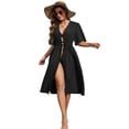 thumbnail image 6 of Ekouaer Cover Up for Women Swimwear Sexy Open Front Kimono Bathing Suit Cover Up Slim Fit Swimsuit, 6 of 6