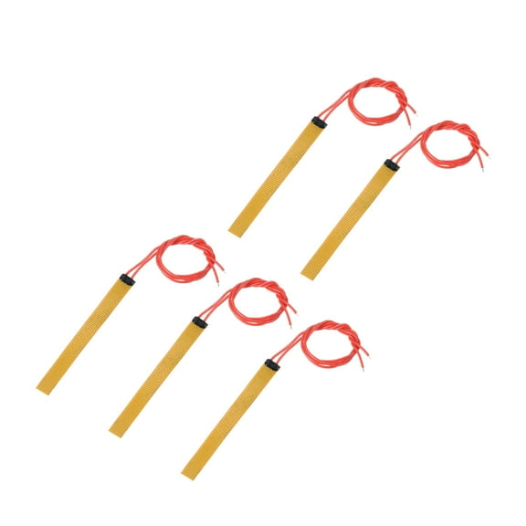 Heater Film Heating Plate, 12V 12W Polyimide Heat Pad, Adhesive PI Heater Elements Film 93mmx10mm, Pack of 5