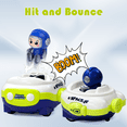 thumbnail image 2 of FRESHE Remote Control Car, Pop up Cartoon Spaceship Rc Car, Remote Control Bumper Car with Music and Lights, Toddler Toys for Ages 2-4., 2 of 6