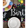 thumbnail image 4 of Happy Birthday Table Runner Birthday Centerpieces for Tables Birthday Party Sign Polka Dots Table Decoration, 4 of 5