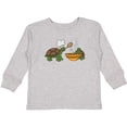 thumbnail image 3 of Inktastic Cute Turtle Chefs Making Soup Boys or Girls Long Sleeve Toddler T-Shirt, 3 of 5
