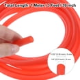 thumbnail image 3 of 1 Meter Length Natural Latex Rubber Tubing, 6x9mm(IDxOD) Rubber Tube Hose, Red, 3 of 7