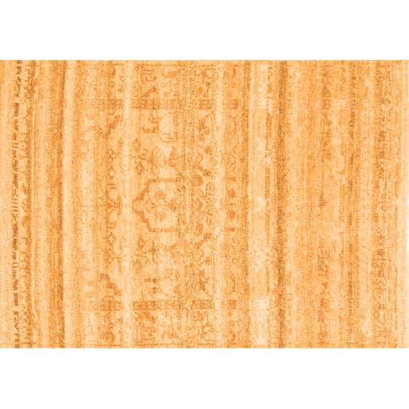 Ahgly Company Indoor Rectangle Solid Orange Modern Area Rugs, 4' x 6'