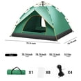 thumbnail image 6 of 2-4 Person Instant Camping Tent, Easy Automatic Pop up Tents for Camping/Outdoor/Beach/Hiking/Traveling,Green, 6 of 7