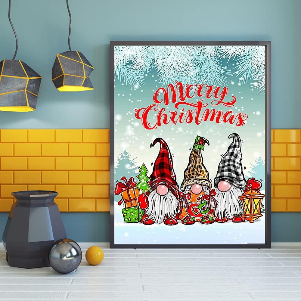 DIY 5D Diamond Painting Kit (For Adults) Diamond Painting "Christmas Dwarf" - Full Diamond Crystal Rhinestone Embroidery Craft Kit, Can Be Used As Gift, Wall Decoration