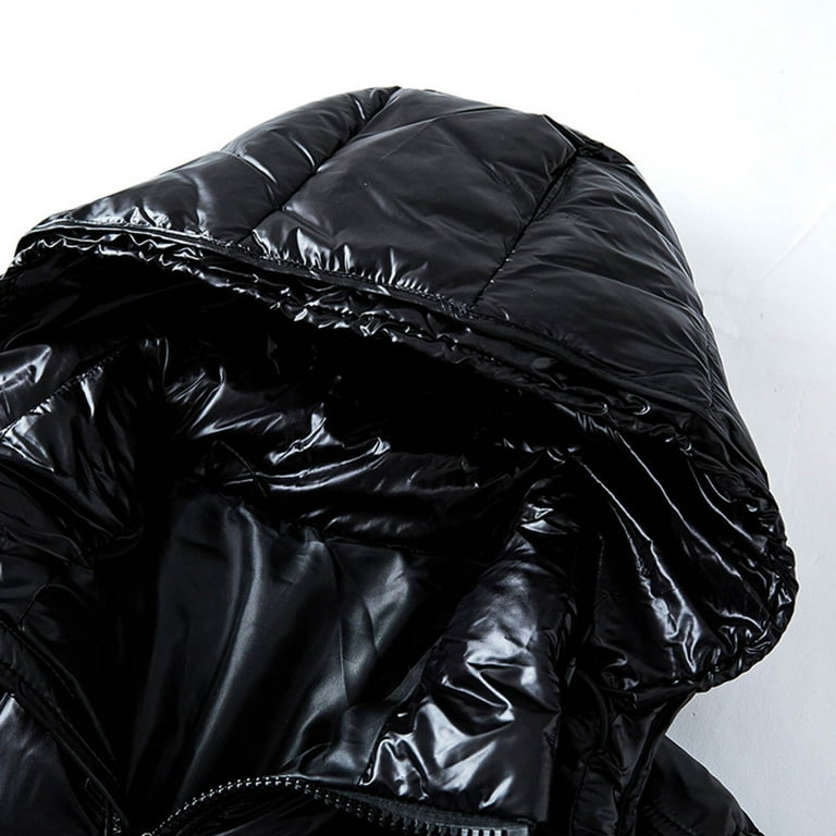 RbCulf Shiny Puffer Jacket for Mens Winter Thermal Down
