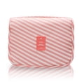thumbnail image 2 of Colgante Bolsa de aseo Oxford Paño Cosmético Organizador de gran capacidad con gancho Bolsas de almacenamiento Bolsas de almacenamiento Accesorio de inodoro Rayas Pink seitruly HA010962-03, 2 of 7