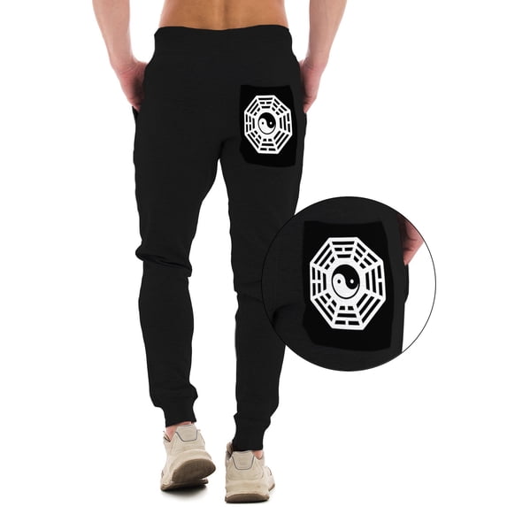 Awkward Styles Mandala Sweatpants Ying Yang Joggers with Pockets