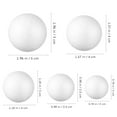 thumbnail image 3 of MLINS White Foam Balls for Decor Perfect for DIY Craft Projects with Various Sizes and Sufficient Quantity 50pcs, 3 of 5