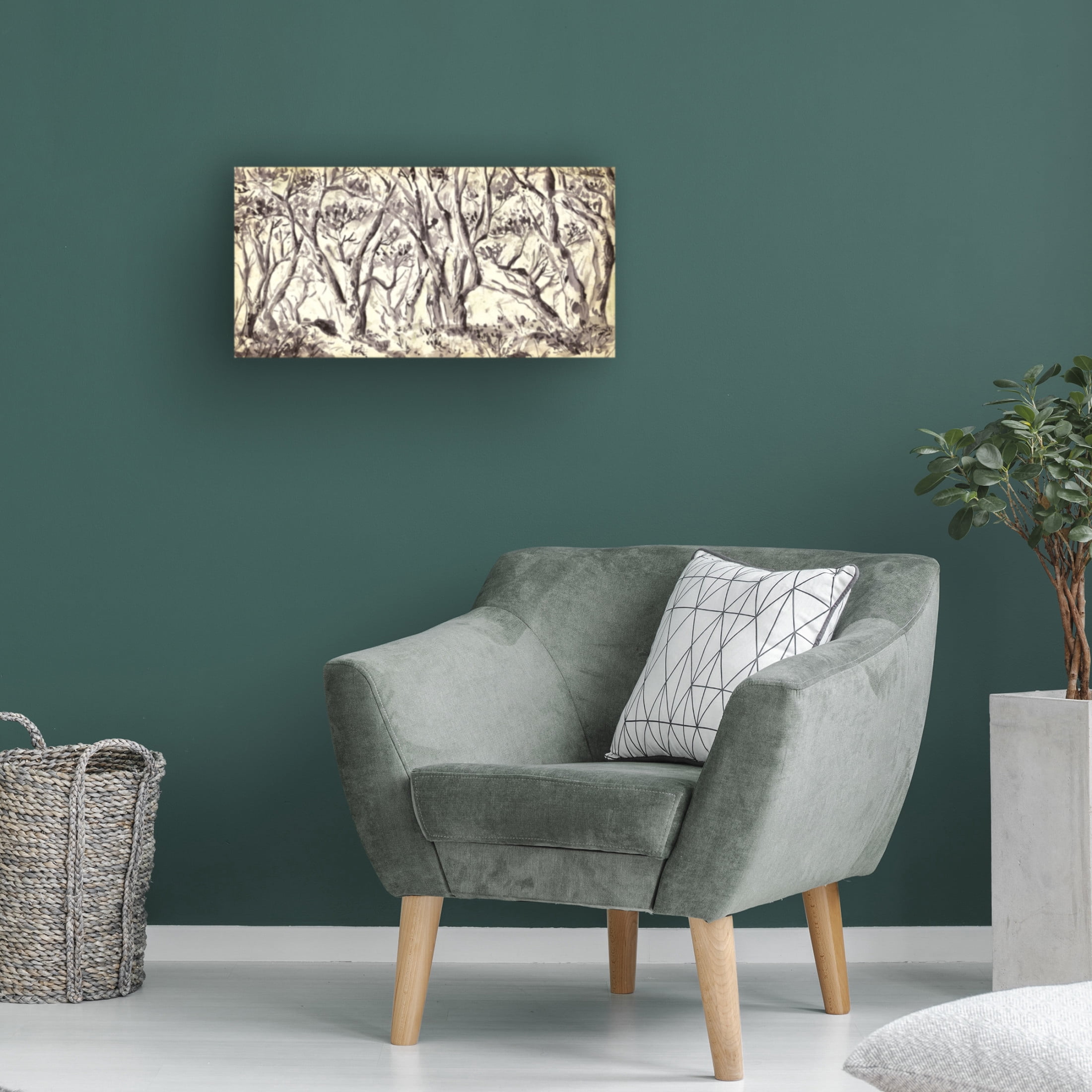 Trademark Fine Art Melissa Wang  Withered Trees I Canvas Wall Art