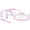 thumbnail image 4 of vidaXL 2-Seater Sofa Bed with Footstool Black Fabric, 4 of 5