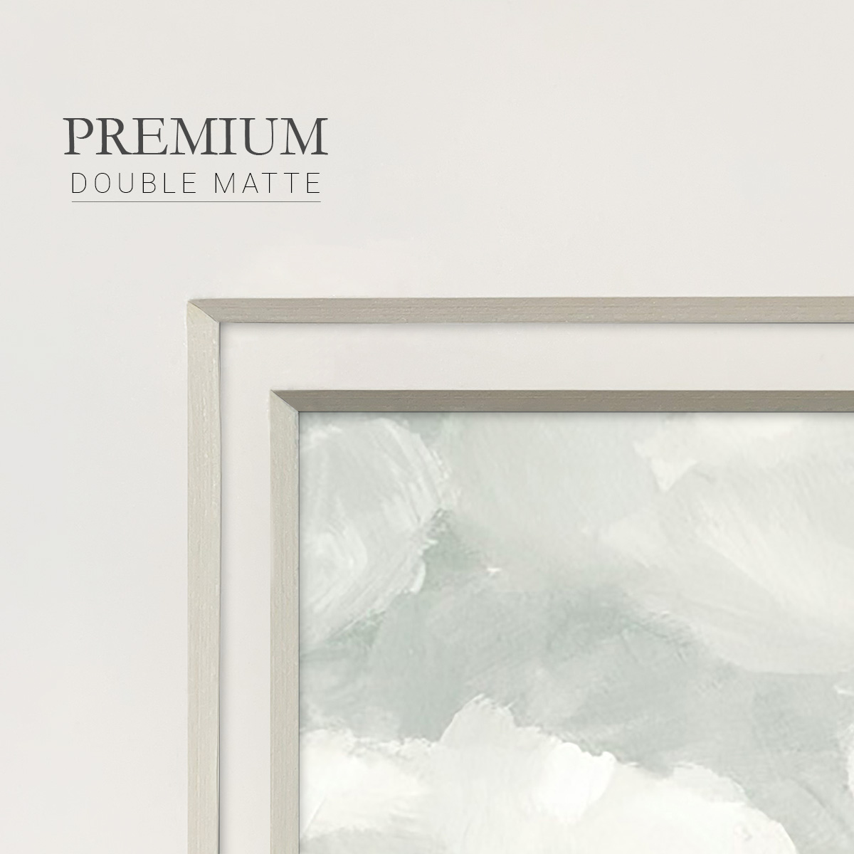Gray Stone Sky IVPremium Framed Print