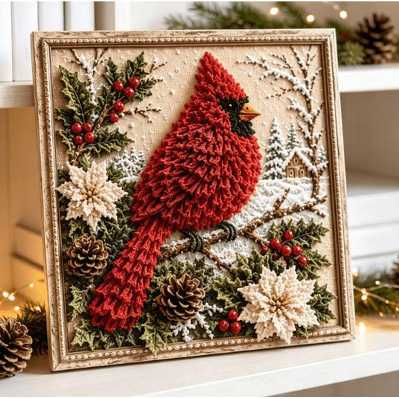 DIY Diamond Pearl Art Craft Painting Kit, DIY Hanging Ornament for Christmas Festival Decoration,Xmas Gift Handcraft for kids Adults DIY Beginner
