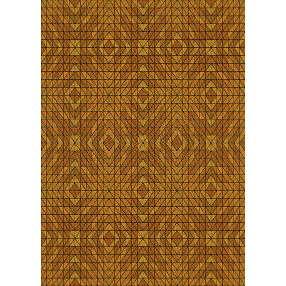 Ahgly Company Indoor Rectangle Patterned Blood Red Brown Area Rugs, 6' x 9'