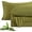 Olive Green, variant on Dusty Pink 100% Viscose Derived from Bamboo Sheet Set Queen, Cooling Sheets for Hot Sleepers, Soft Silky Breathable Bed Sheets Extra Deep Pocket