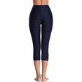 thumbnail image 2 of Alove Women Swimming Trunks High Waisted Swim Capris Swim Shorts Swimming Leggings, 2 of 5