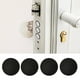 thumbnail image 1 of Protector de pared de tope de puerta de goma | Almohadilla de choque autoadhesiva | Absorción de impactos | Reducción de ruido | Gel fuerte duradero y espesado | Negro | Paquete de 4 | 4cm de, 1 of 2