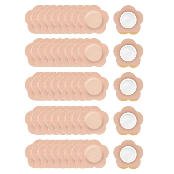 TISHITA 50 Pieces Castor Oil Pack Wraps Navel Patches Leakproof Breathable No Wash Portable for Belly Button Patches Oil Not Included