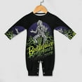 thumbnail image 4 of Beetlejuice Baby Romper Toddler Long Sleeve Bodysuit Soft Skin-Friendly Jumpsuit Outfit with Snap Crotch 3-6M, 4 of 8