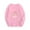 Pink, variant on SGFCWSX Girls Long Sleeve Tops Round Neck Fleece Pullover Kids Fall T-Shirts Beige Size 3-4T
