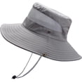 thumbnail image 4 of CoCopeaunts Large Bucket Hat for Men Big Brim Anti-UV Fishing Cap Breathable Mesh Fisherman Hat with Adjustable Chin Strap, 4 of 8