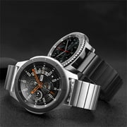 YuiYuKa 20mm/22mm Stainless Steel Band for Samsung Galaxy Watch 5 Pro/5/4 Classic/4 40mm 44mm/46mm/42mm/Active 2 Gear S3 Frontier Men Bands Huawei watch GT 2 Bracelet Wristbands Strap - silver