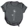 thumbnail image 1 of Blusa de camiseta informal con estampado de manga corta y cuello redondo de verano para mujer a la moda Fridja  hjk1035, 1 of 4