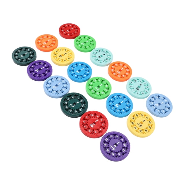 Math Facts Rotation Toy Colorful Engaging Math Learning Game Plastic Education Toys for Kids