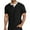 C685 Black, variant on Tees For Men Button Henley Neck Short Sleeve Solid Color Two Layer Summer Casual Outdoor Daily Wear Men's T-Shirts Size 2Xl Blue