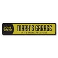 thumbnail image 2 of Garage Come On In Novelty Decor, Metal Wall Sign - 4x18 Inches, 2 of 4