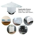 thumbnail image 6 of 2.4 Inch Furniture Legs Aluminium Alloy Adjustable Feet Table Shelves Leg Height Replacement 4pcs, 6 of 7