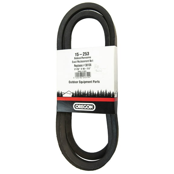Oregon 15-253 Drive Belt Bobcat M48-16 M54-12KA M54-16 Zero-Turn Mowers 38136