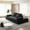 Dark Gray, variant on CKEASEAN 87"W Multifunctional Sofa Bed with Fuffy Chenille Fabric, Convertible Sleeper Couch with Pillows, DIY Folding Floor Compression Loveseat with Backrests for Living Room, No Assembly Required