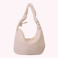 thumbnail image 3 of Bolso Mano Con Burbujas para Mujer Bolso Informal Con Pliegues en La Nube Bolso Compras Holgado (Beige), 3 of 9