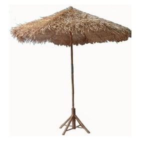 Mainstays 8 Thatch Patio Tiki Umbrella Walmart Com