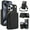 Black, variant on Crossbody Wallet Case for iPhone 15 Pro, RFID Blocking Zipper Handbag Purse Flip Cover, Kickstand Folio Case Card Slots Holder Wrist Strap Lanyard
