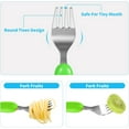 thumbnail image 5 of Toddler Fork and Spoon, 6pcs Toddler Utensils Kids Silverware (Excavator), 5 of 7