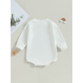 thumbnail image 4 of Bagilaanoe Newborn Baby Girl Boy Oversized Romper Sweatshirt Long Sleeve Bodysuit Letter Print Pullover 3M 6M 12M 18M Infant Casual Tee Tops, 4 of 9