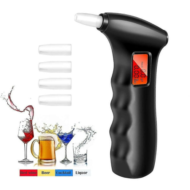 ZHAOCHENG Alcoholímetro, precisión de grado profesional, portátil, probador de alcohol en el aliento