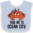 thumbnail image 3 of Inktastic Ocean City Maryland Cute Crab Boys or Girls Baby Bib, 3 of 4
