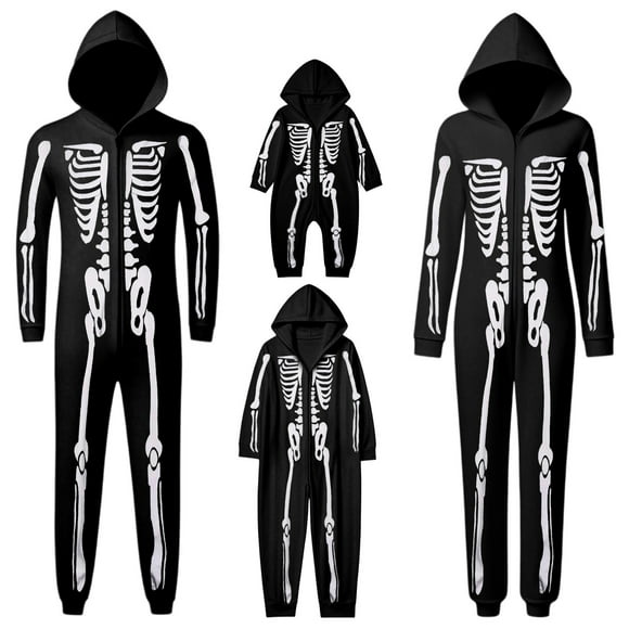 Gaexia Matching Family Halloween Pajamas, Halloween Matching Pajamas Set for Family Funny Print Jammies PJs Holiday Sleepwear Loungewear for Women/Men
