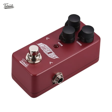 Twinote BRITISH DIST Mini British Analog Distortion Guitar Effect Pedal Processsor Full Metal Shell with True (Best Distortion Pedal For Metal)