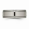 thumbnail image 4 of Primal Steel Titanium Grooved Edge 8mm Band, 4 of 8