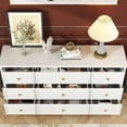 thumbnail image 6 of MONSLIPA 9 Drawer Double Dresser, Chest of Drawers Dresser for Bedroom Living Room White, 6 of 9