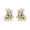 White, variant on Enameled Glazed Floral Studs Earrings Alloy Construction Women Fashion Jewelry Ear Accessories Women Accessory for Party
