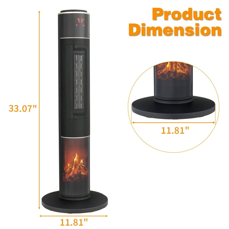 Ktaxon Electric Infrared Space Heater, 1500W Portable Vertical